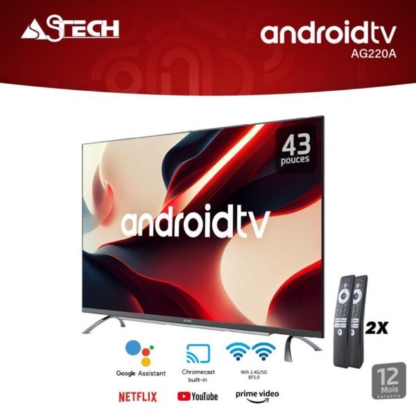 TELEVISEUR 43 ASTECH  SMART ANDROID