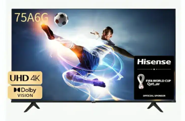 Téléviseur HISENSE 75 led smart 4K vidaa 75A61K